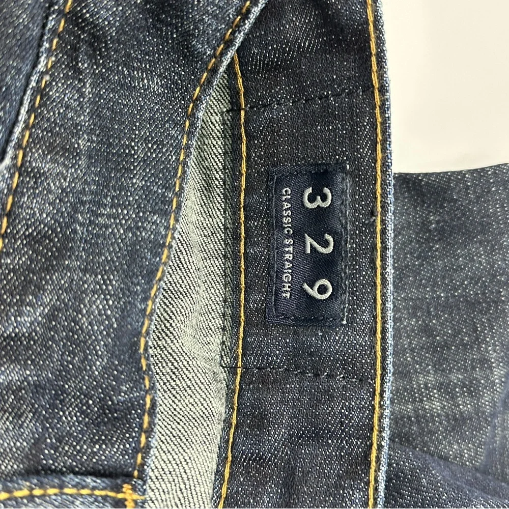 Lucky Brand Men’s 329 Classic Straight Sz 36x26 Dark Wash Blue Denim Jeans Z9